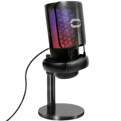Microfone Gamer Rgb Usb Para Pc Mt1060r (preto)
