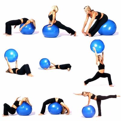 Bola De Pilates Yoga Funcional 75cm Suica Fisioterapia Suporta 180kg Premium