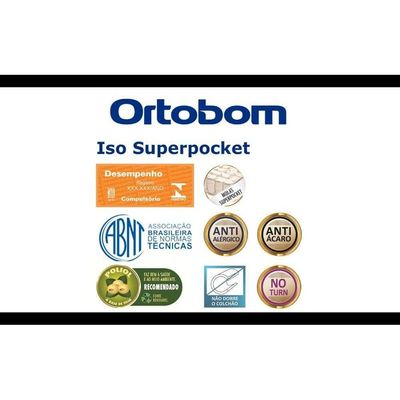 Colchão Misto Iso Superpocket 128x188x25cm - 1040406536 - Ortobom Colchao Misto Iso Superpocket 128x188x25