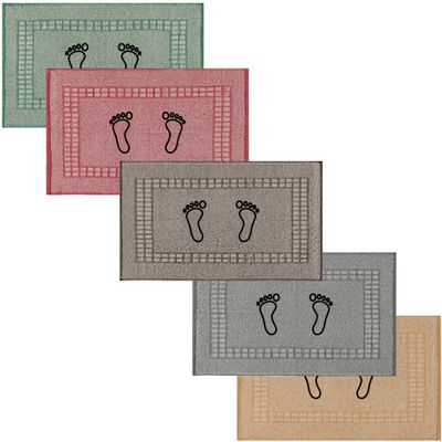 Kit 5 Piso Atoalhado Estampa Pézinho 45x70 Beka