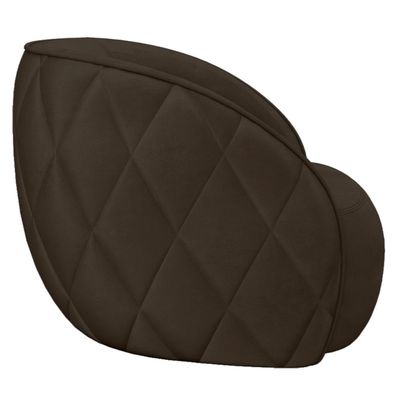 Poltrona Decorativa Para Sala Living Olimpo M03 Veludo Marrom - Lyam Decor