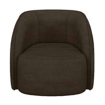 Poltrona Decorativa Para Sala Living Olimpo M03 Veludo Marrom - Lyam Decor