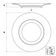 Kit 12 Pratos Rasos Jantar Branco Borda Dourada Porcelana 28cm Elisa Tramontina Aba Larga