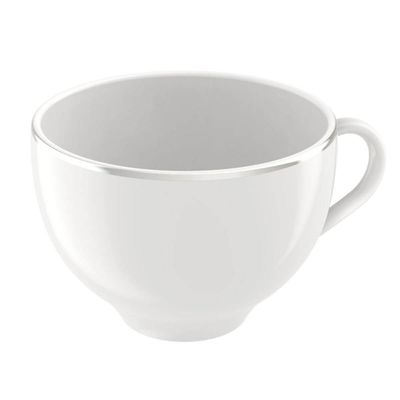 Xícara e Pires de Chá Café 185ml Tramontina Atena Porcelana