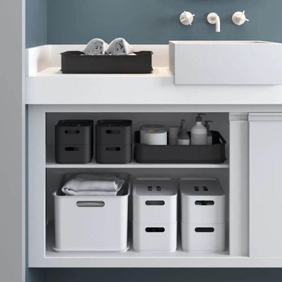 Cesta Organizadora Fit Grande 5,6L Coza Fit Plástico Light