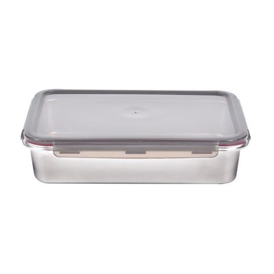 Pote Retangular em Aço Inox 5 Litros Kenya