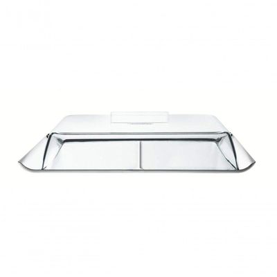 Porta Frios Tramontina Quadrata Aço Inox Com Cúpula Transparente