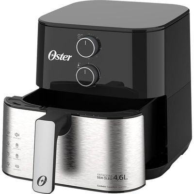 Kit Blender Power Inox E Fritadeira Inox Compact 4,6L Oster 110V