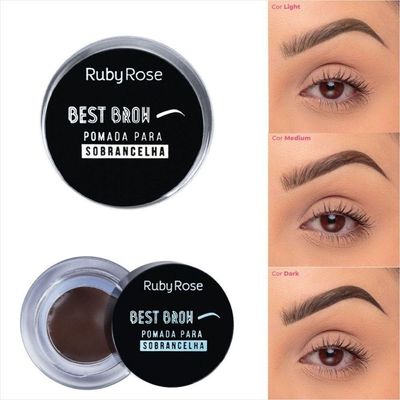 Ruby Rose Hb8400 Best Brown Pomada Para Sobrancelha 3,3g Light