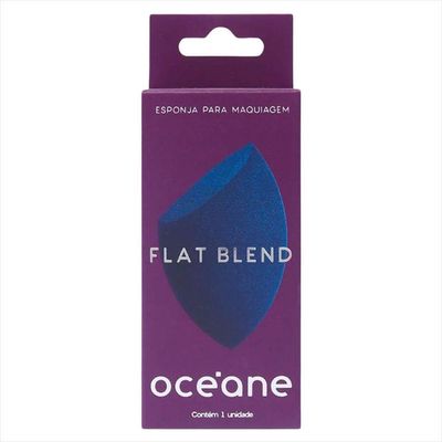Oceane Flat Blend Esponja Maquiagem Azul