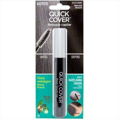 Kiss Ny Retoque Capilar Máscara Marrom Escuro Brush-in