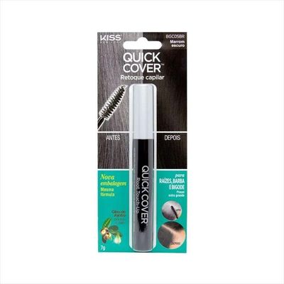 Kiss Ny Retoque Capilar Máscara Marrom Escuro Brush-in