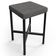 Kit 04 Banquetas Baixa Bar Cozinha Sala De Jantar Preto Stella L02 Linho Cinza Escuro - Lyam Decor