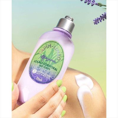 L'occitane Capim Limão Alfazema Loção Corporal Desodorante 250ml