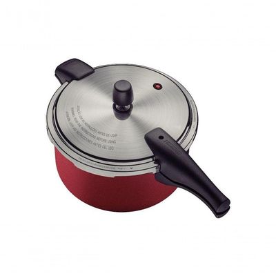 Panela De Pressão Tramontina Vancouver Effrect Alumínio Com Revestimento Antiaderente Vermelho 24cm 6 Litros