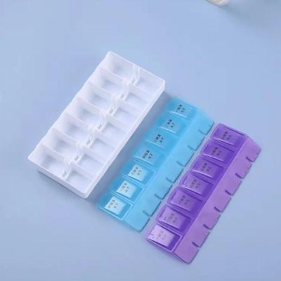 Porta Comprimidos Semanal 2 Divisorias Organizador Caixa Remedios Capsulas Suplementos Divisorias