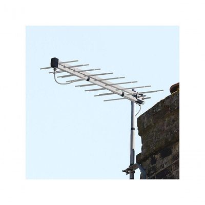 Antena Externa Aquario Log Para Tv 30 Elementos - Lu-30
