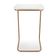 Mesa Lateral Tampo Multiuso P/ Sofá Base Dourado Branco