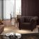 Poltrona Decorativa Couro Marrom