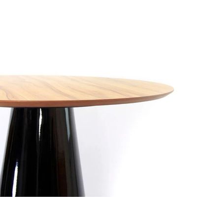 Mesa de Jantar Cone 80 cm Nogueira Preto