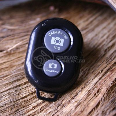 Controle Remoto Disparador Fotos Bluetooth Selfie Preto Nº8