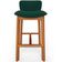 Kit 04 Banquetas Alta Para Cozinha Sala de Jantar Bar Dara L02 Bouclê Verde Musgo - Lyam Decor