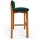 Kit 04 Banquetas Alta Para Cozinha Sala de Jantar Bar Dara L02 Bouclê Verde Musgo - Lyam Decor