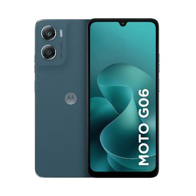 Smartphone Motorola Moto G06 128GB - Azul Marinho, 12GB (4GB RAM +8GB RAM Boost), Câmera 50MP e Tela 6,9"