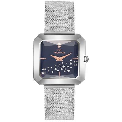 Relógio Technos Feminino Crystal Prata Vx50at/1a