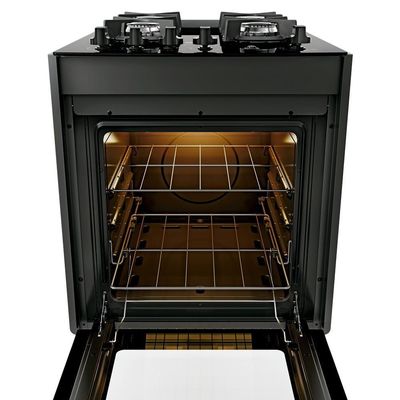 Fogão 4 Bocas De Embutir Dako Supreme Mesa De Vidro Preto Bivolt