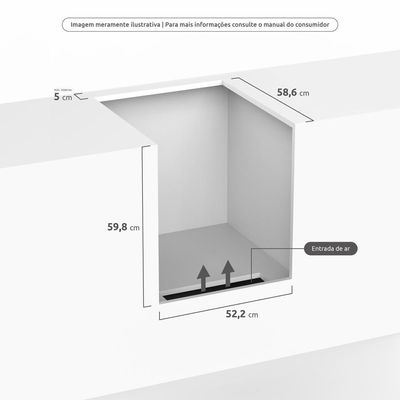Fogão 4 Bocas Embutir Dako Supreme Mesa De Inox Preto Bivolt