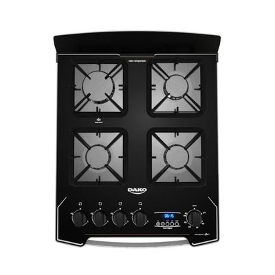 Fogão 4 Bocas Dako Diplomata Glass Grill Style Timer Bivolt