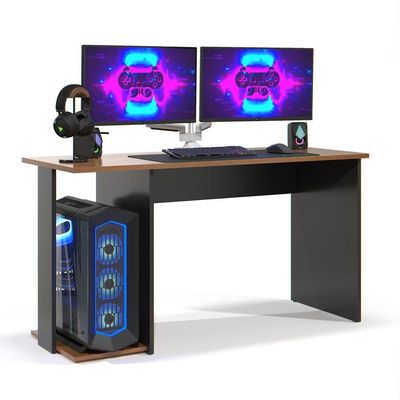Mesa Escrivaninha Gamer Valorant Com Espaço Para Gabinetes E Monitores Estilo Moderno