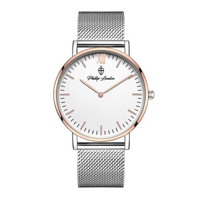 Relógio Masculino Greenwich Mesh Rose Silver 40mm