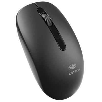 Mouse Wireless C3tech M-w15bk, 1200dpi, 2.4ghz, Sensor óptico - Preto
