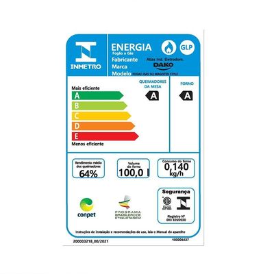 Fogão 5 Bocas Dako Magister Style Mesa de Vidro Preto Bivolt