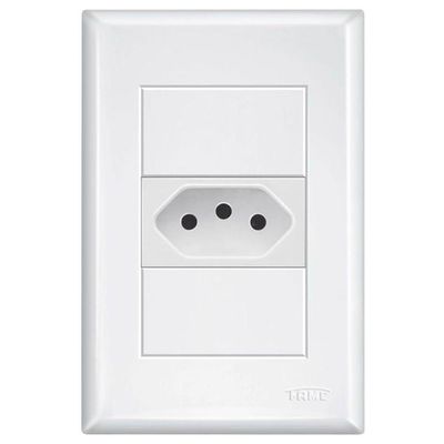 Tomada 2p+t 20a 250 Volts Com Placa 4x2 Evidence - 10238884 - Fame Tomada 2p+t 20a Com Placa 4x2 Evide - 10238884 - Fame