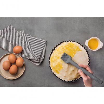 Pincel De Silicone Tramontina Moldê Cinza 27cm