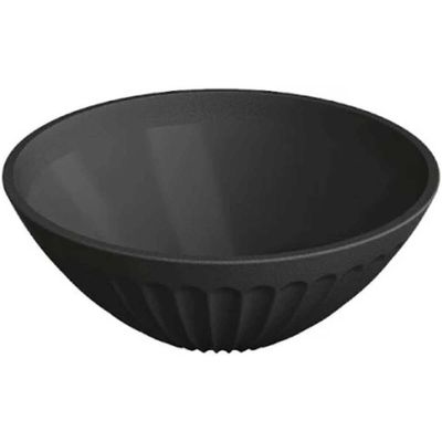 Conjunto 12 Cumbucas de Plástico 400ml Preto Bowl Avulso Uz Tigela Sobremesa Sorvete Cereais Frutas
