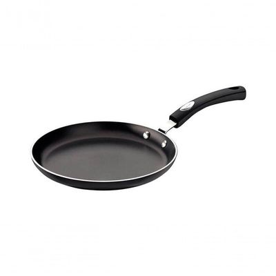 Panquequeira Tramontina Mônaco Induction Com Revestimento Interno E Externo Antiaderente Starflon Premium Preto 22cm