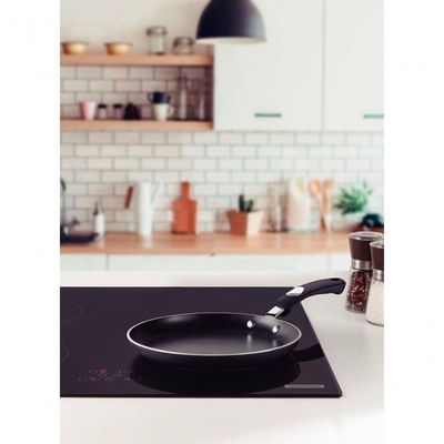 Panquequeira Tramontina Mônaco Induction Com Revestimento Interno E Externo Antiaderente Starflon Premium Preto 22cm