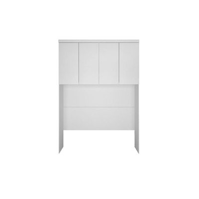 Modulado De Quarto Armário Ponte Aéreo Casal-queen 167cm Rizon-linea C- 4 Portas Neve - Novo Horizonte
