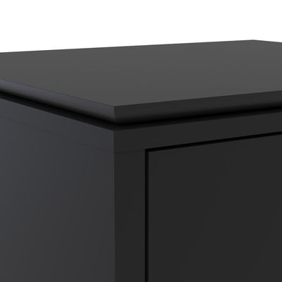 Gaveteiro Multiuso Com 2 Gavetas Para Escritório Tundra - Preto