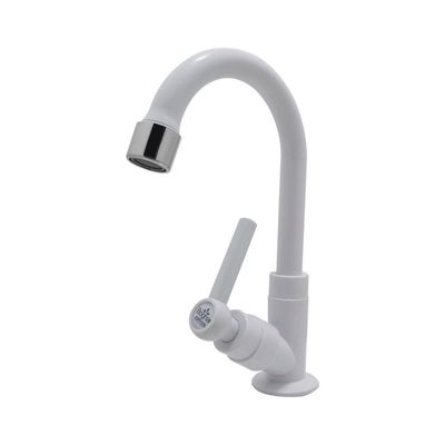Torneira Pia Lavatório Mesa Bica Móvel Branco 1/4v Abs