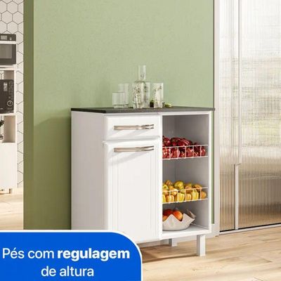 Fruteira 820707 Com 1 Porta E 1 Gaveta Telasul Branco