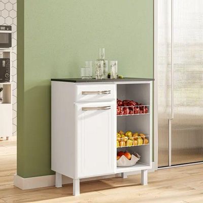 Fruteira 820707 Com 1 Porta E 1 Gaveta Telasul Branco