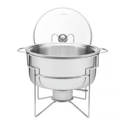 Rechaud Banho-maria Tramontina Em Inox 7 Litros Com Fogareiro