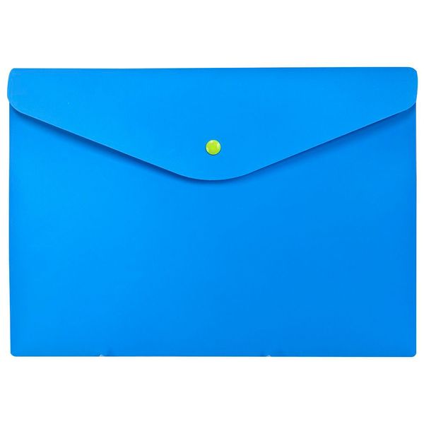 Pasta Envelope com Botao A4 Full Color Azul - Dello Pasta Envelope com Botao A4 Full Color Azul - Dello