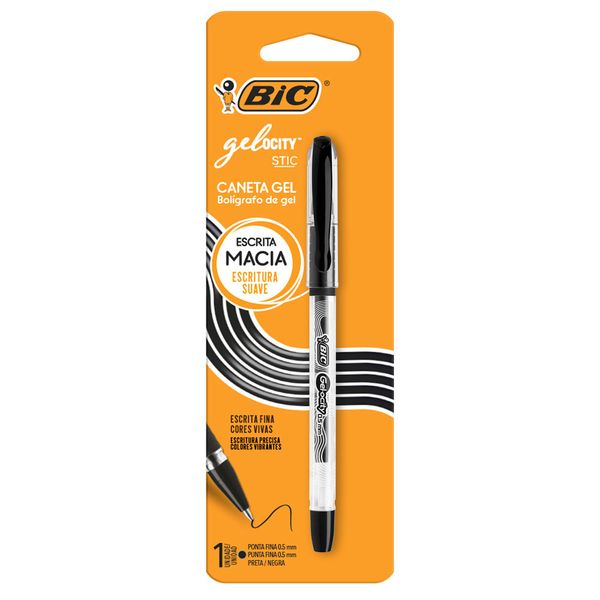 Caneta Gel Gelocity 0.5 Preta 522233 - Bic