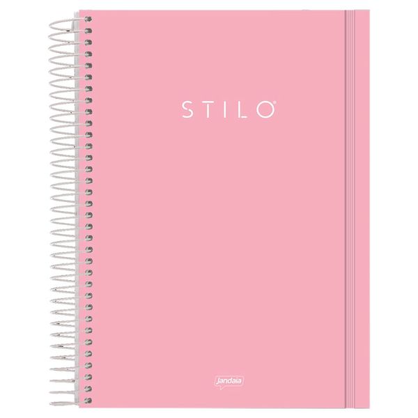 Caderno Universitário 1M PP 80F Stilo Rosa Pastel 6886277 - Jandaia Caderno Universitário 1M PP 80F Stilo Rosa Pastel 6886277 - Jandaia